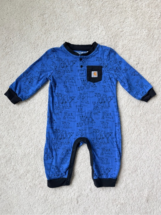Carhartt Other - Carhartt Royal Blue One-Piece Bodysuit with Black Trim